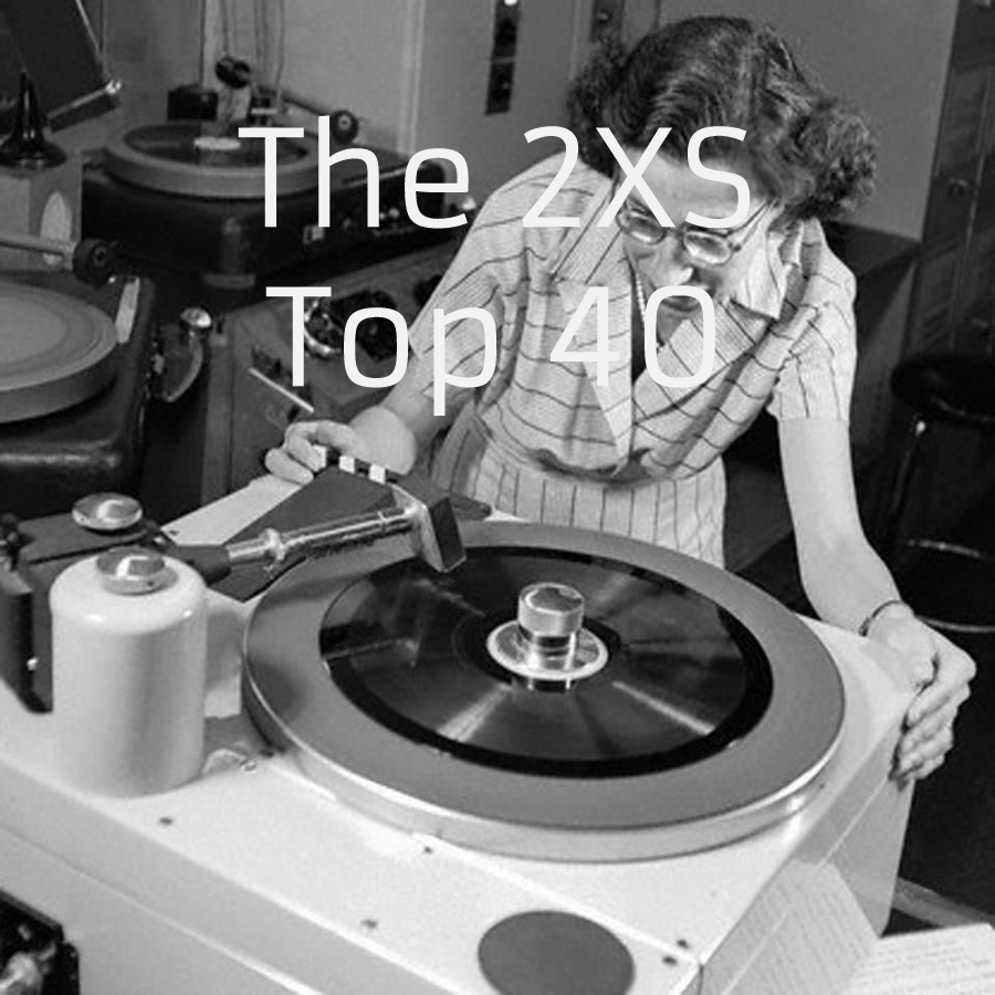 Woman with record turntables 2xsRadio